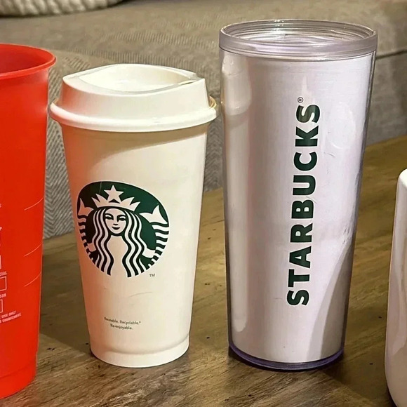 5pc Bundle Starbucks Coffee Co Tumblers/Cups & “JOY” Coffee Mugg - Picture 5 of 6